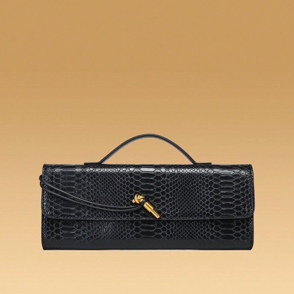 Black Preppy Women's Envelope Handbag